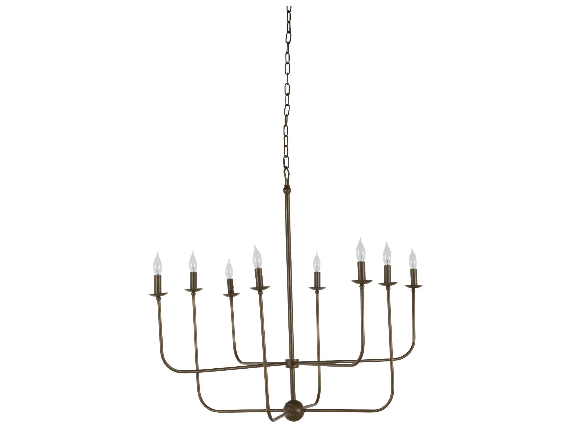 Gabby Lilly 8-Light Brushed Copper Candelabra Chandelier