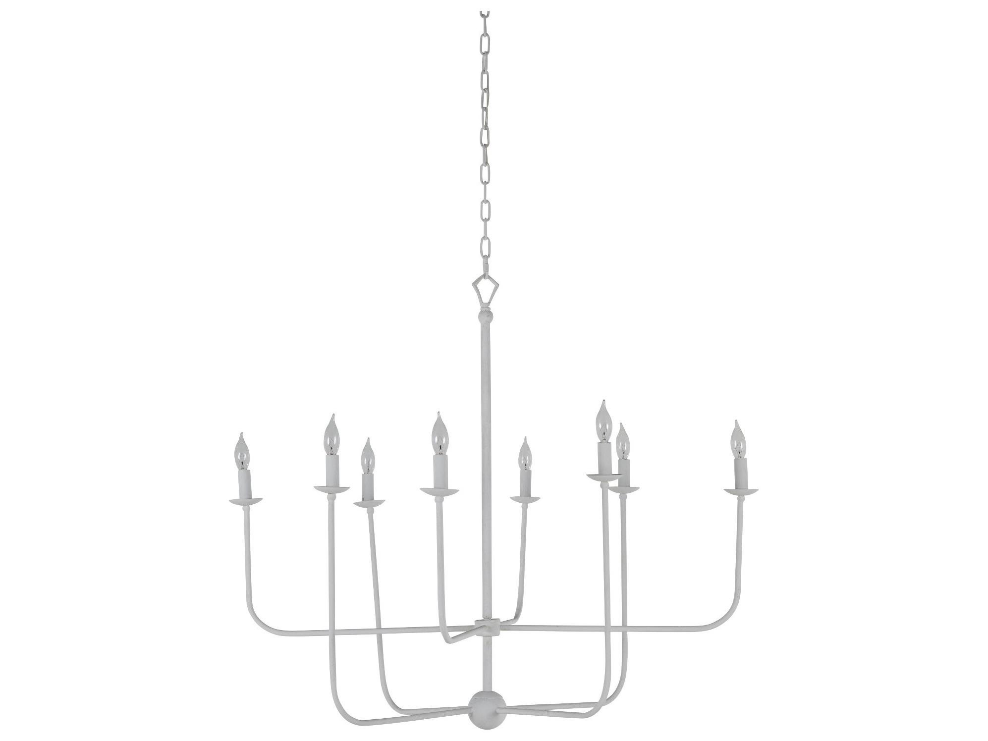 Gabby Lilly 8-Light Plaster White Candelabra Chandelier