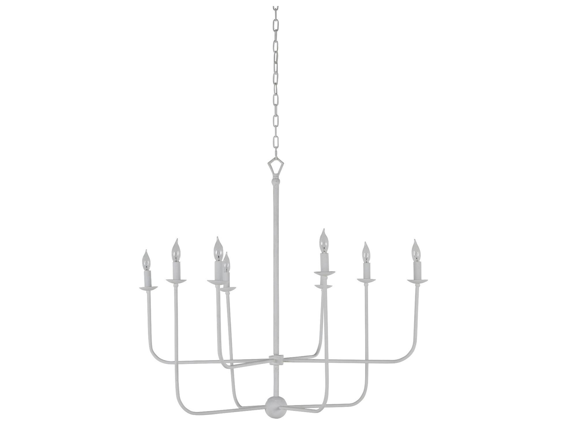 Gabby Lilly 8-Light Plaster White Candelabra Chandelier