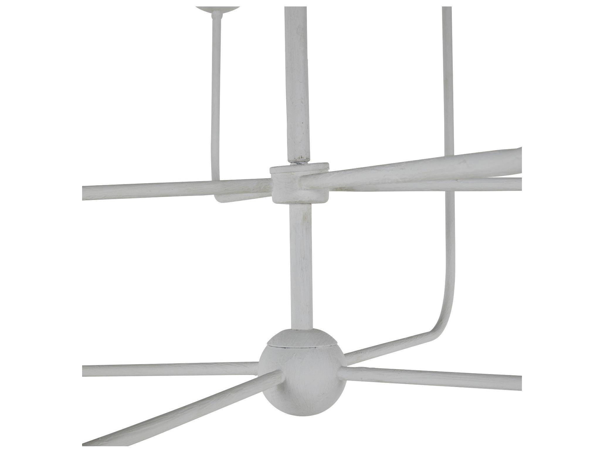 Gabby Lilly 8-Light Plaster White Candelabra Chandelier