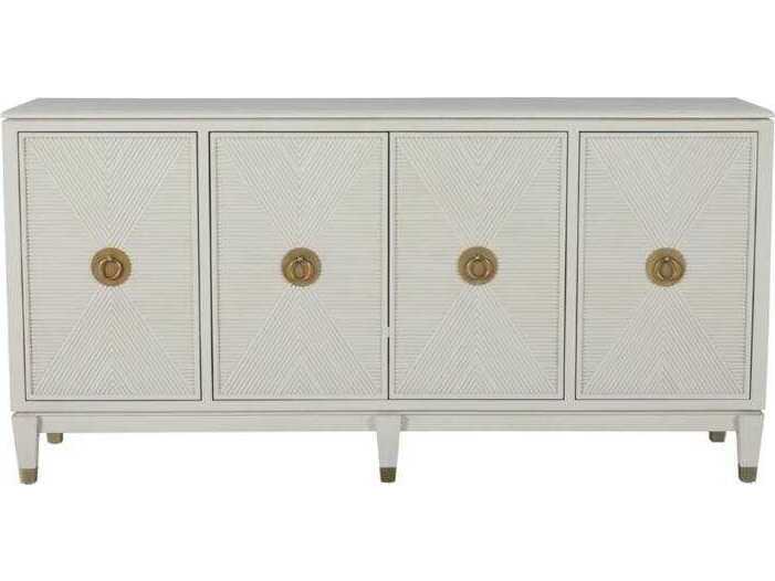 Gabby Strella Rosewood Cerused White Stainless Champagne Display Cabinet