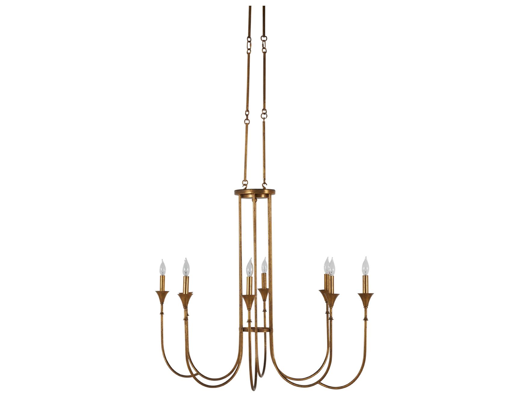 Gabby Kathleen 8-Light Gilded Gold Candelabra Chandelier