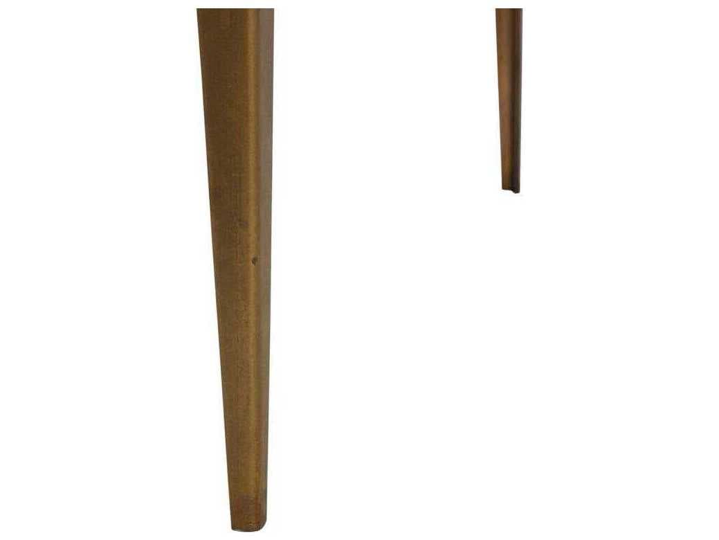 Gabby Winona Square Glass Antique Brass Magma End Table