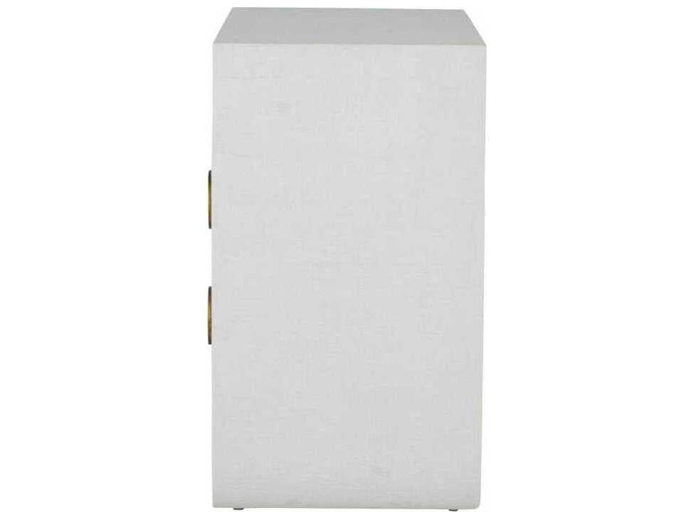 Gabby Sherie 2-Drawers White Mindi Wood Nightstand