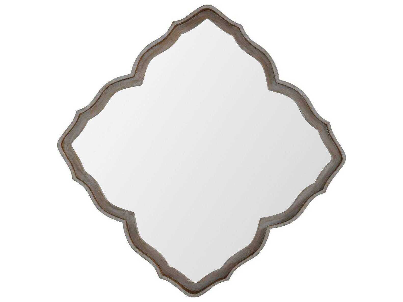 Gabby Adriana Cerused White Gilded Gold Wall Mirror