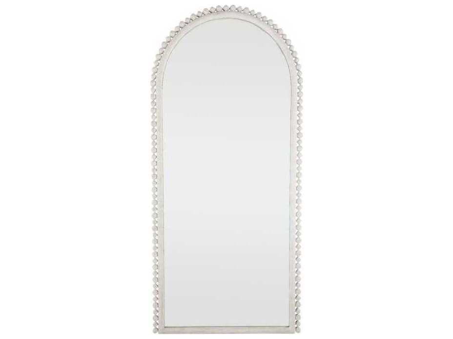 Gabby Belle Clear Mirror Distressed White Floor Vertical