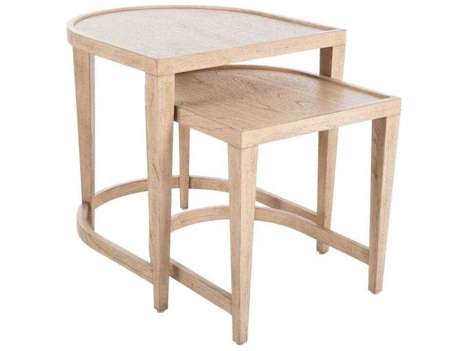 Gabby Dustin Wood Light Natural Blonde Nesting Tables