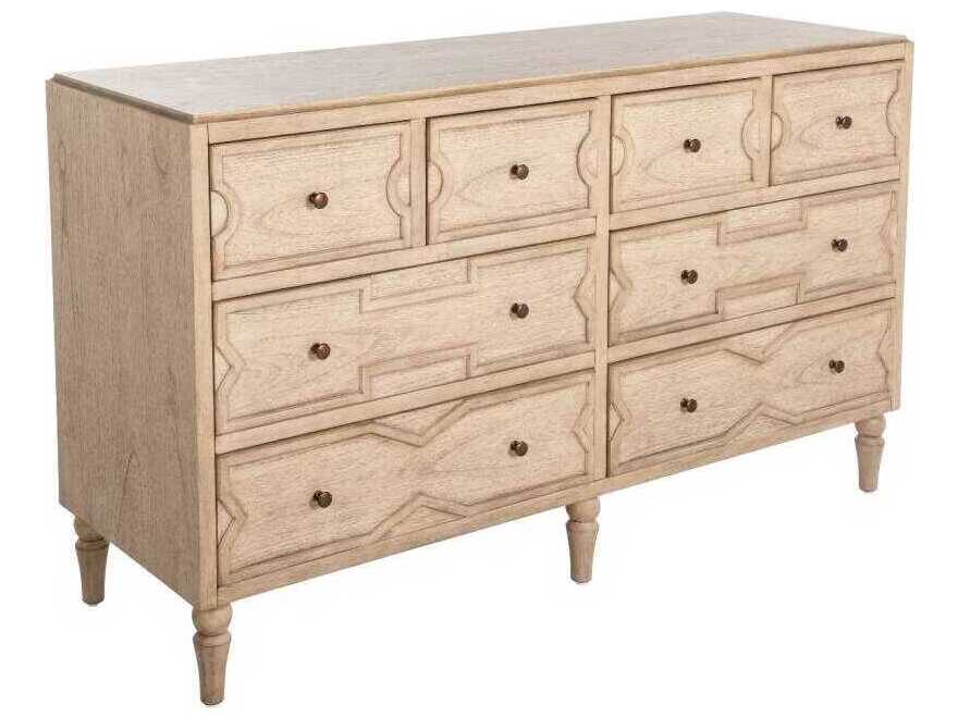 Gabby Everest Natural Mindi Wood Double Dresser