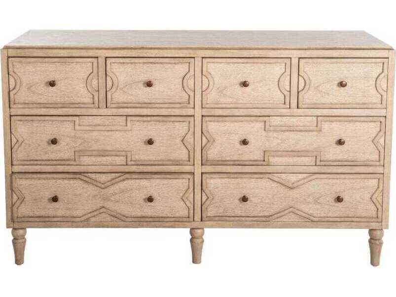 Gabby Everest Natural Mindi Wood Double Dresser