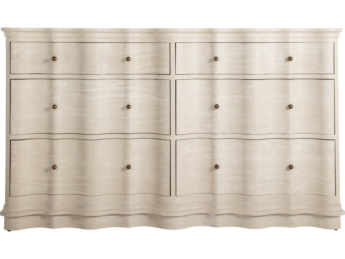 Gabby Meredith 6-Drawers Mahogany Wood Double Dresser