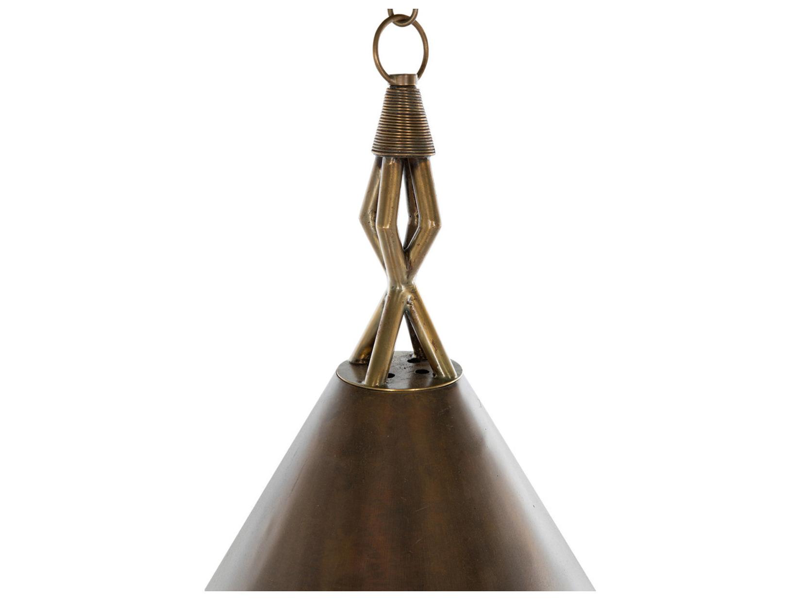 Gabby Mona 1-Light Antique Light Brass Pendant