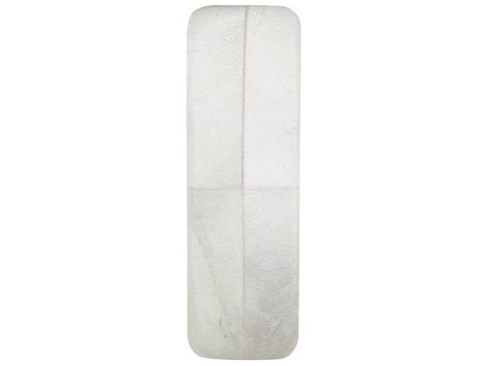 Gabby Orson Natural Ivory Hide Upholstered Accent Bench