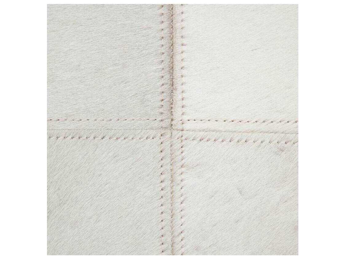 Gabby Orson Natural Ivory Hide Upholstered Accent Bench