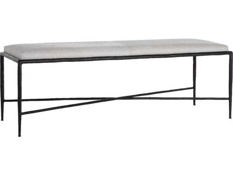 Gabby Devoe Natural Ivory Hide on Hair Accent Bench