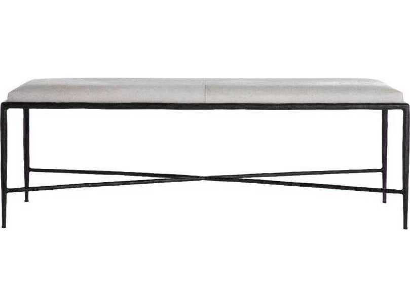 Gabby Devoe Natural Ivory Hide on Hair Accent Bench