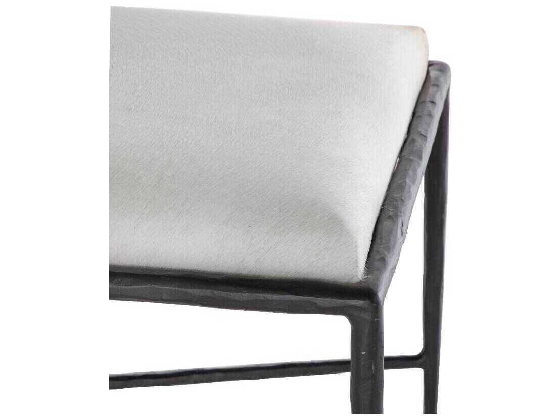 Gabby Devoe Natural Ivory Hide on Hair Accent Bench