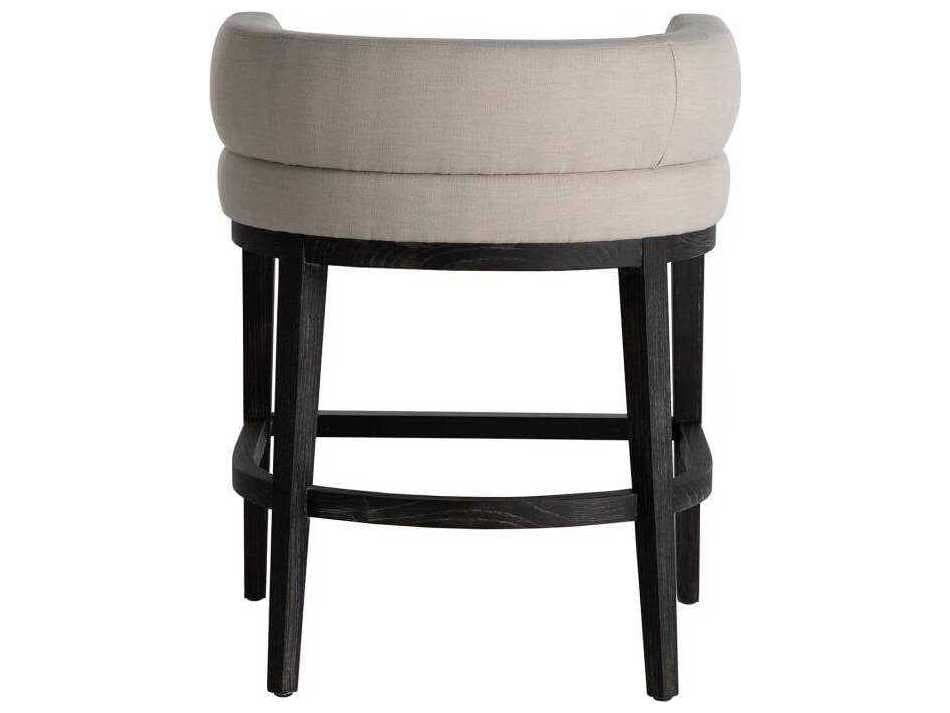 Gabby Douglas Cerused Ash Upholstered Wood Counter Stool