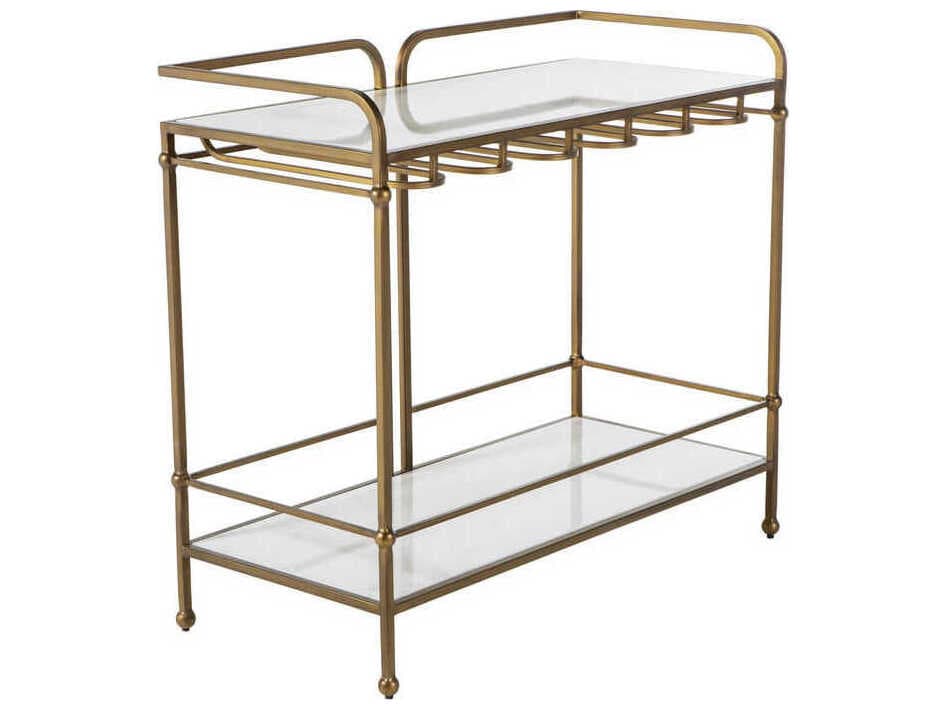 Gabby Thia Marble Brass Bar Cart