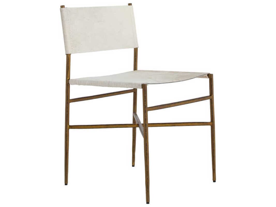 Gabby Landon Natural Ivory Hide Upholstered Side Dining Chair