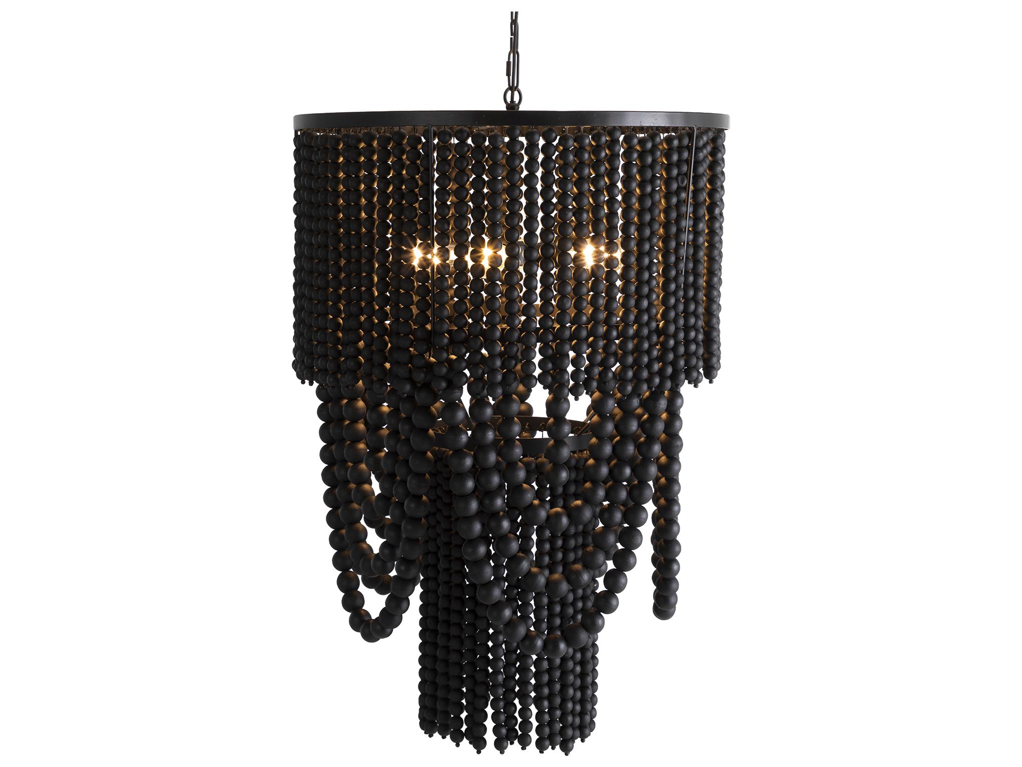 Gabby Norton 5-Light Charcoal Black Matte Pendant