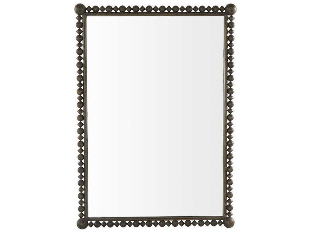 Gabby Beau Antique Brown Clean Wall Mirror Rectangular