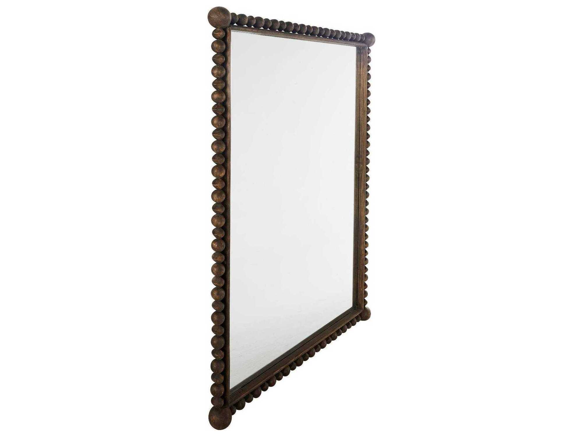 Gabby Beau Antique Brown Clean Wall Mirror Rectangular
