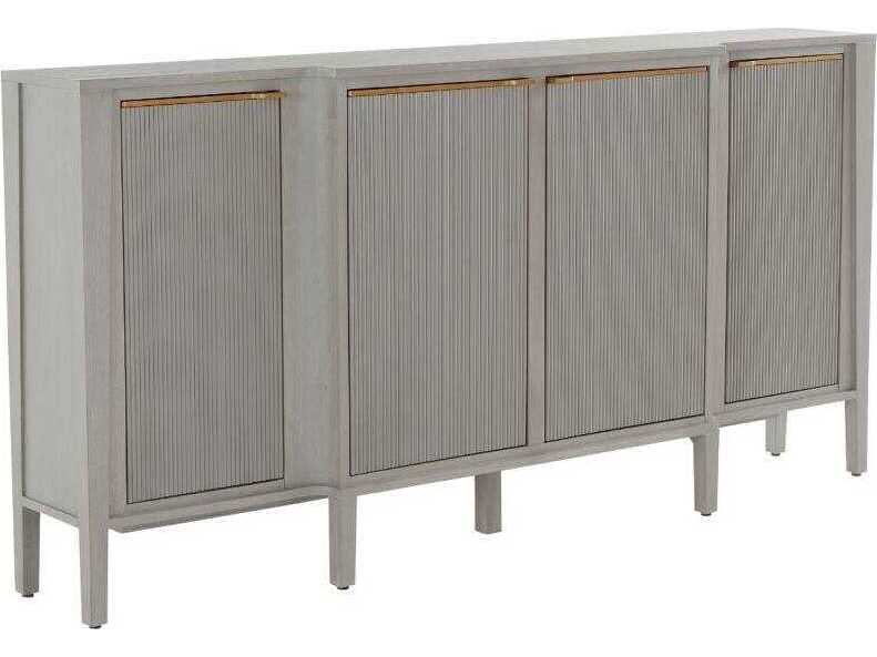 Gabby Leary 68" Mahogany Wood Grey Sideboard