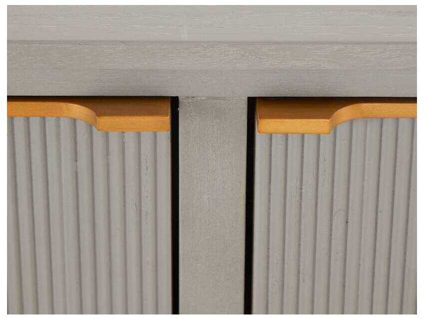 Gabby Leary 68" Mahogany Wood Grey Sideboard