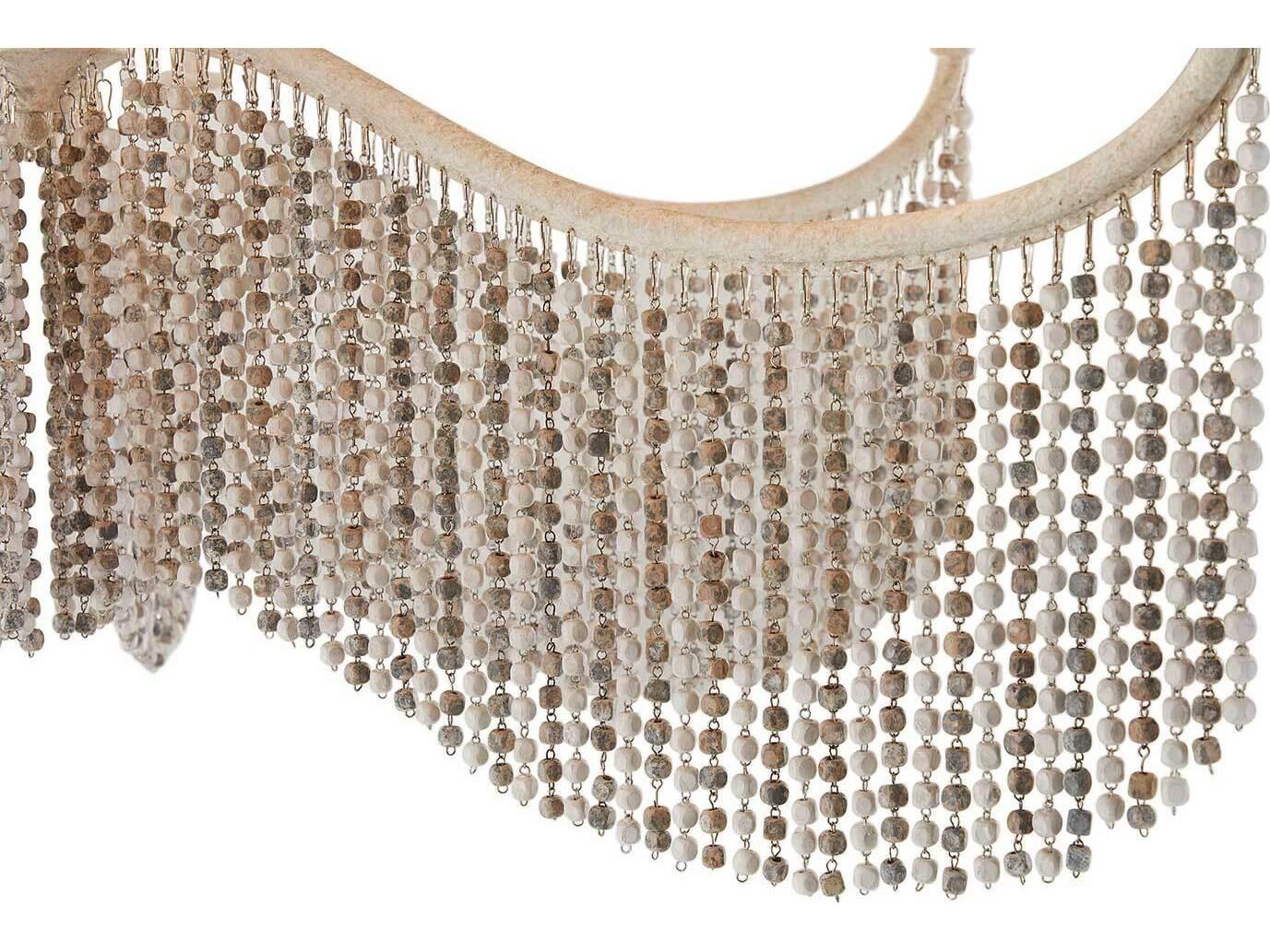 Gabby Halifax 6-Light Textured White Traditional Candelabra Empire Chandelier