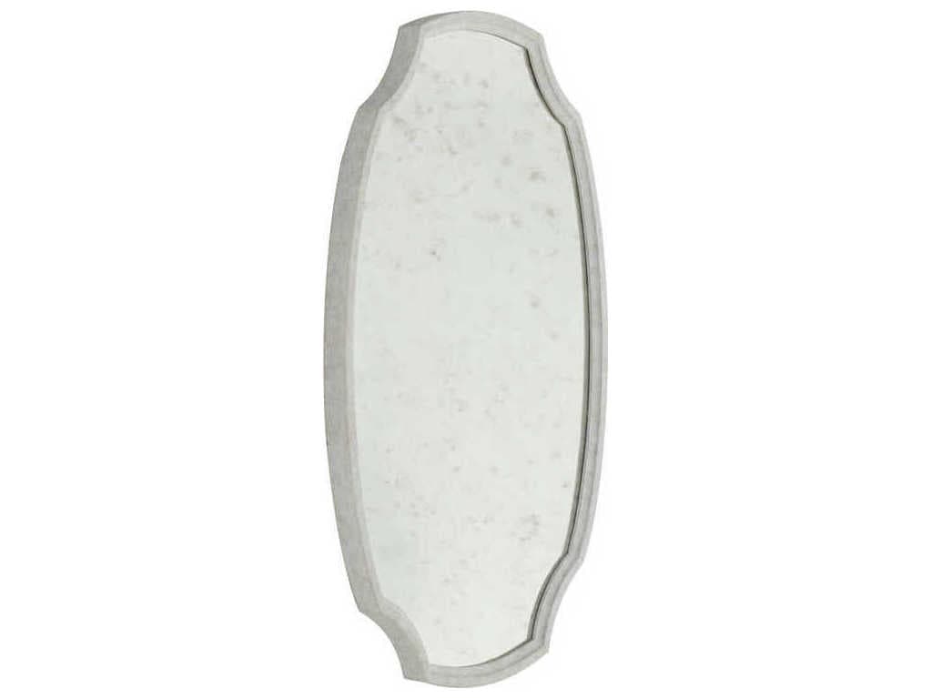 Gabby Margot Textured White Wall Mirror Oval