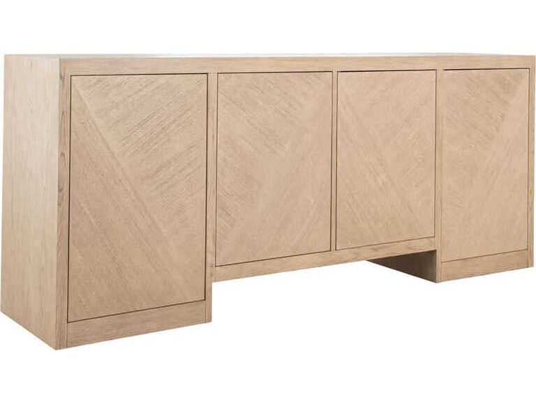 Gabby Eglinton 79" Oak Wood Cerused Natural Sideboard