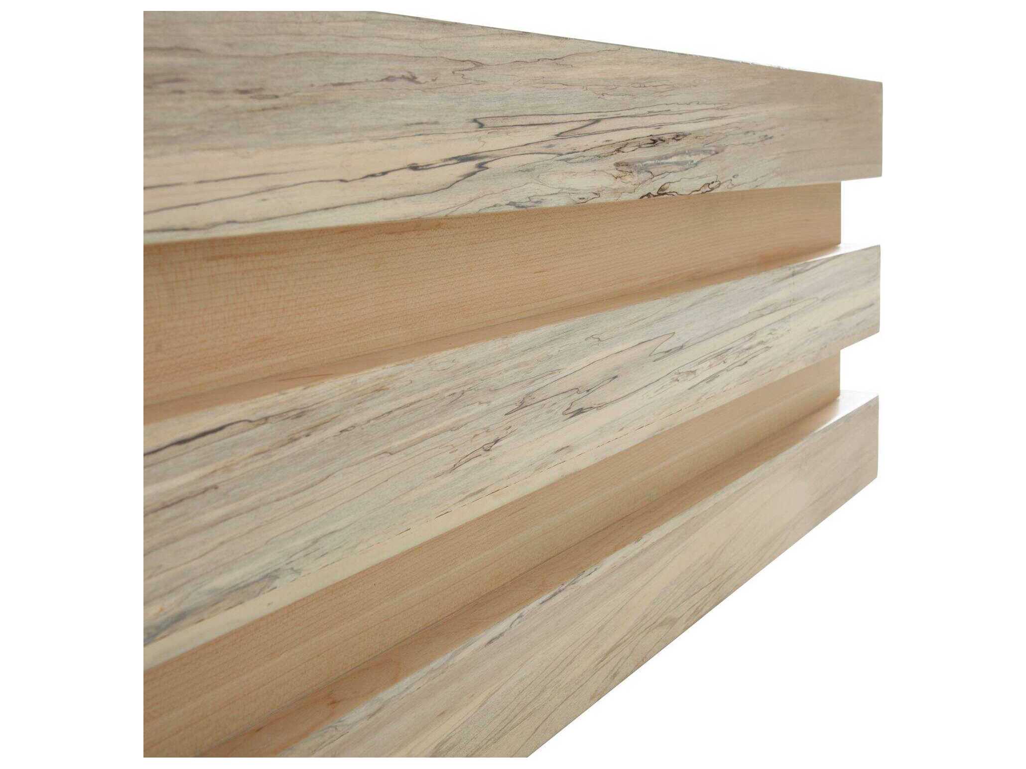 Gabby Bourne Square Wood Natural Spalted Coffee Table