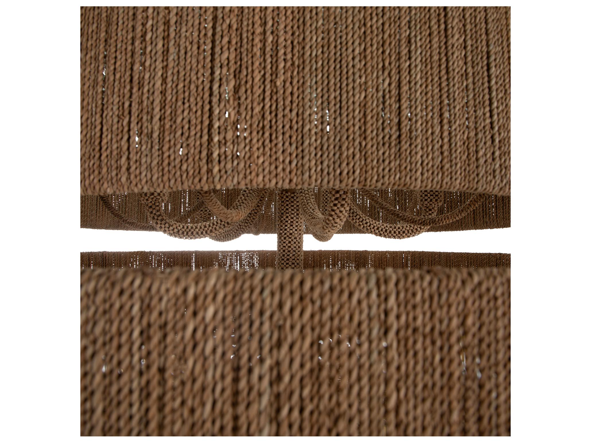 Gabby Ellington 15-Light Natural Seagrass Brown Tiered Pendant