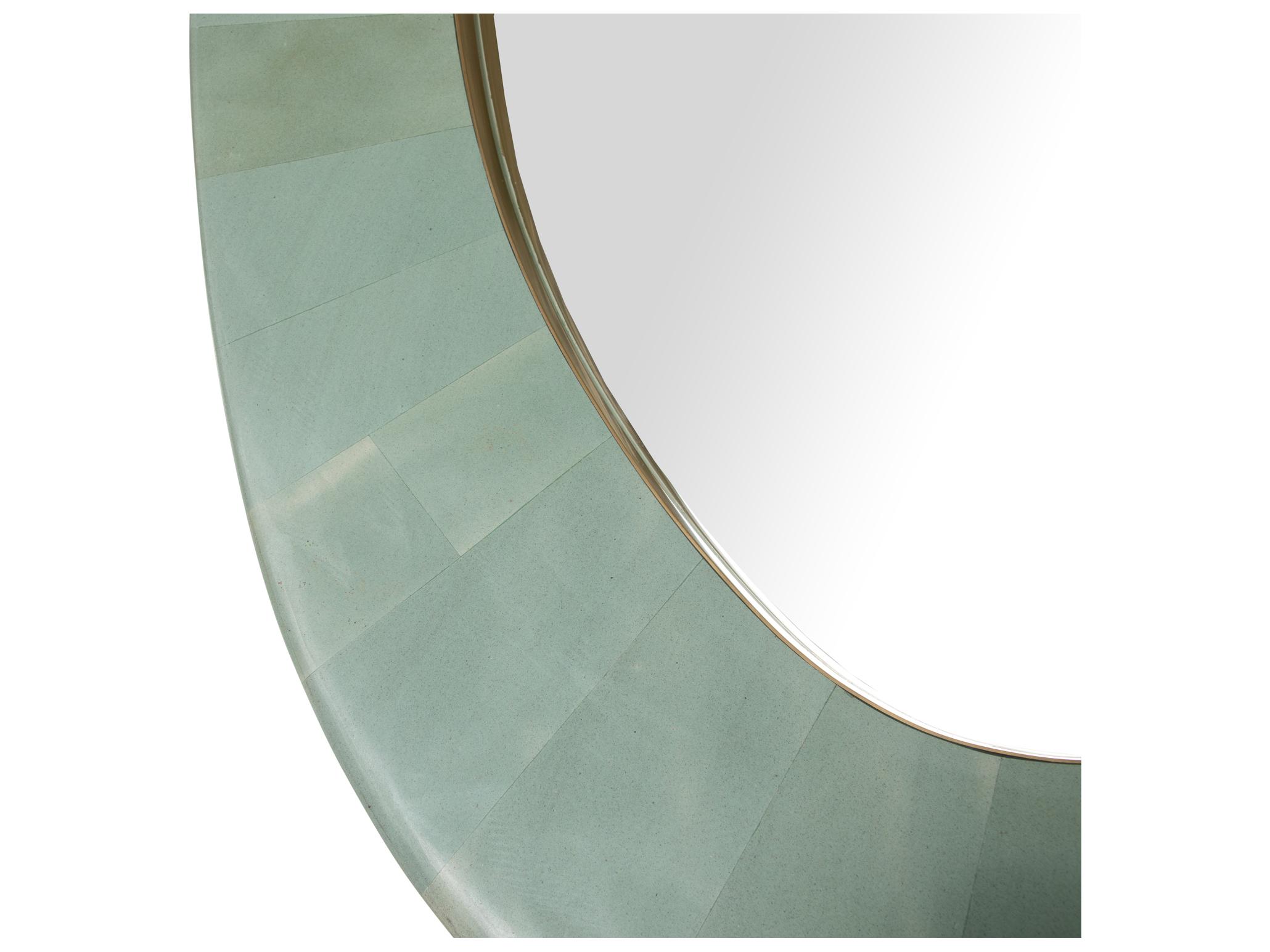 Gabby Viola Seafoam Green Wall Mirror Oval