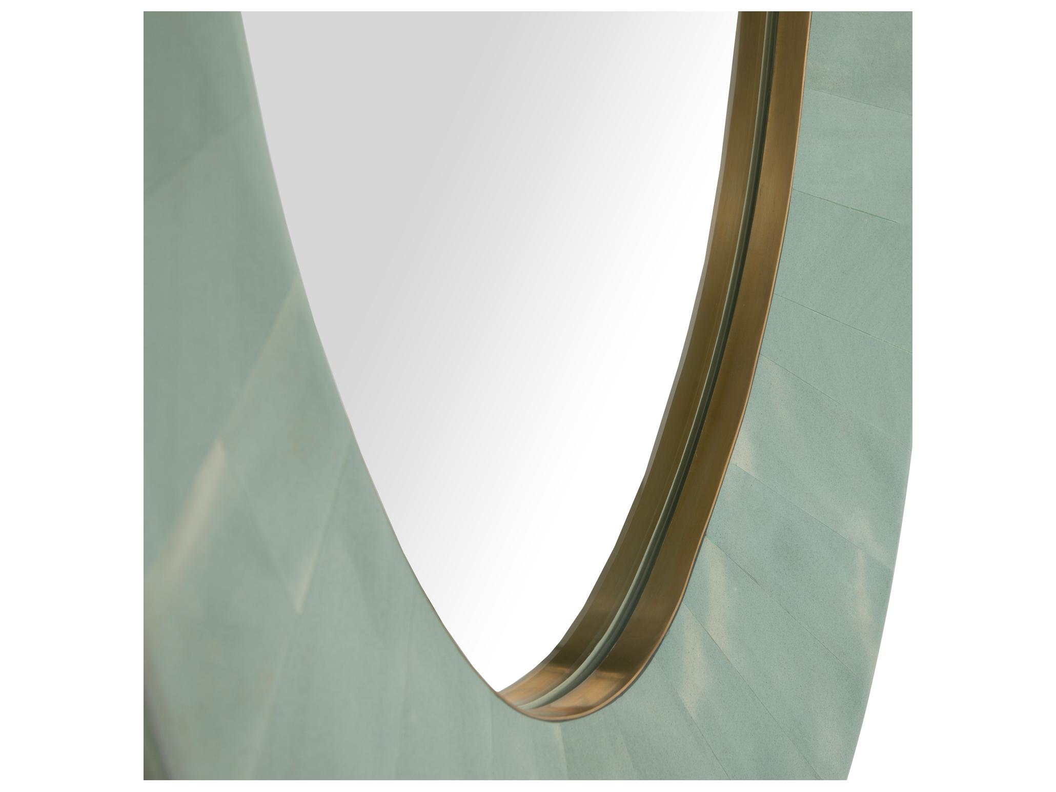 Gabby Viola Seafoam Green Wall Mirror Oval