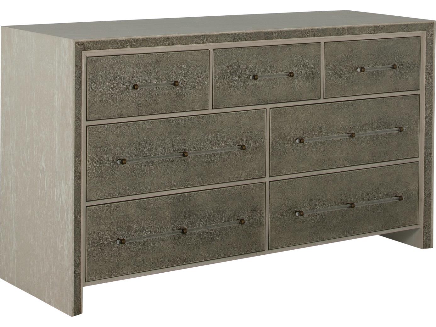 Gabby Alford 7-Drawers Gray Mindi Wood Double Dresser