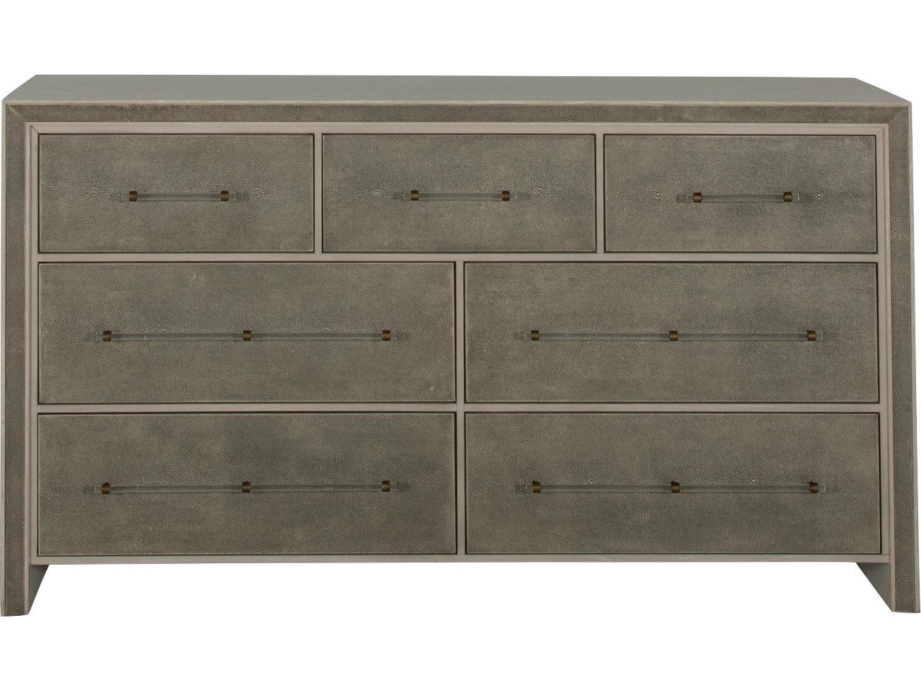 Gabby Alford 7-Drawers Gray Mindi Wood Double Dresser