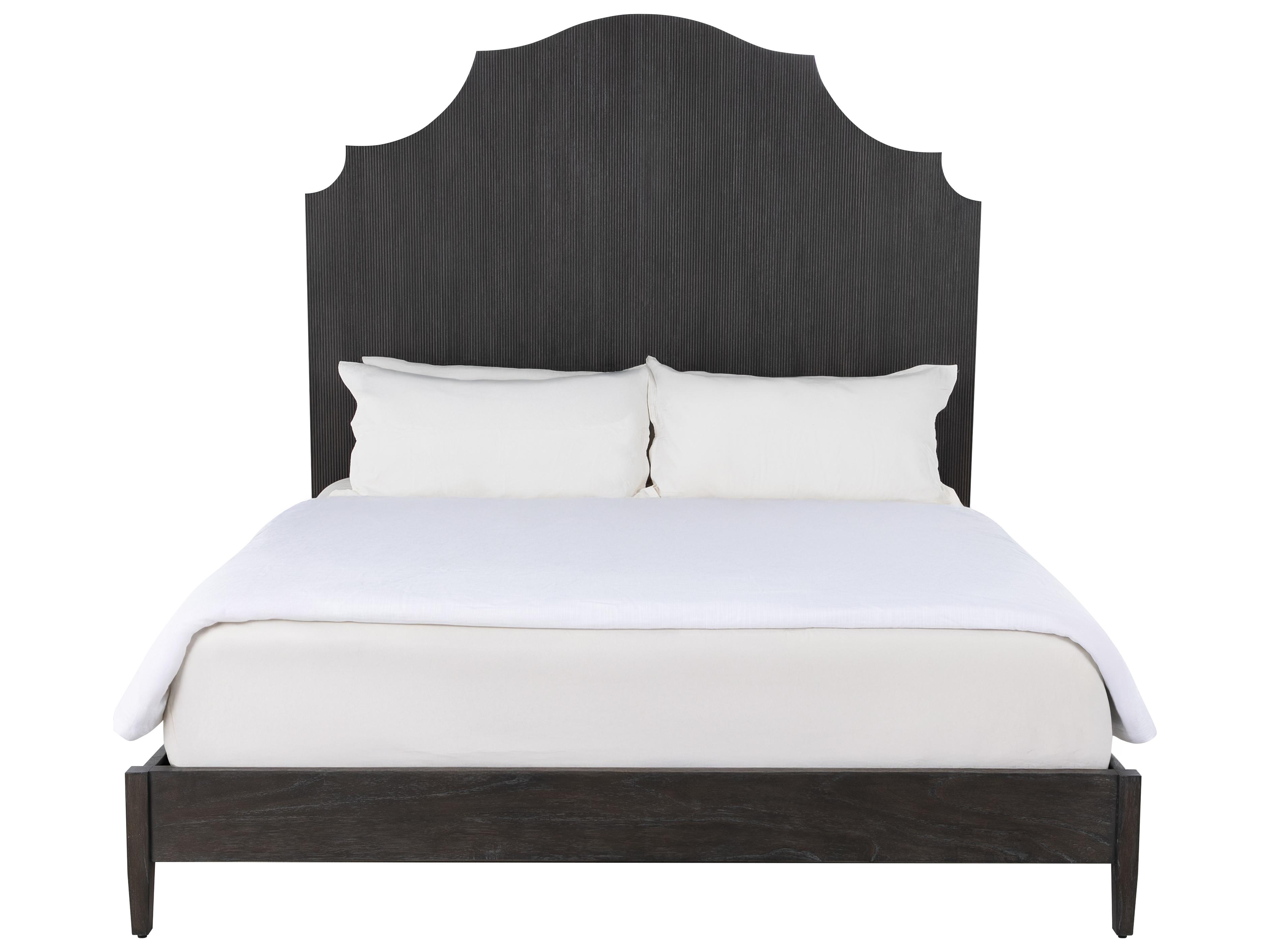 Gabby Princeton Cerused Forest Black Mindi Wood King Panel Bed