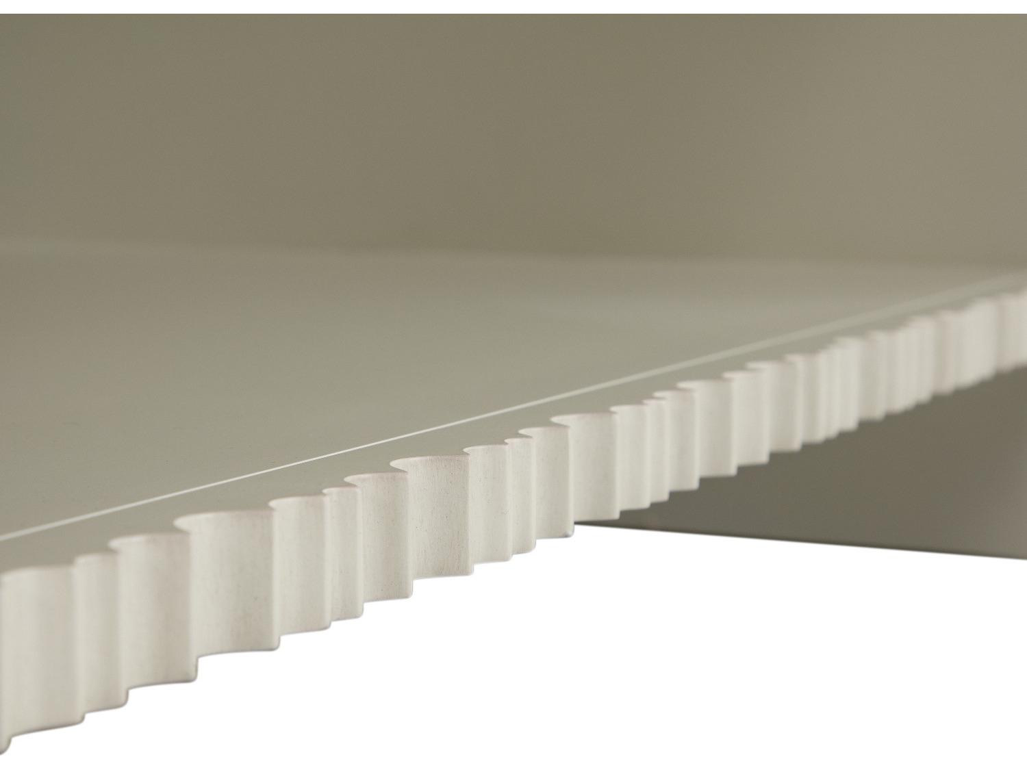 Gabby Isadora Oval Wood Sesame White Coffee Table