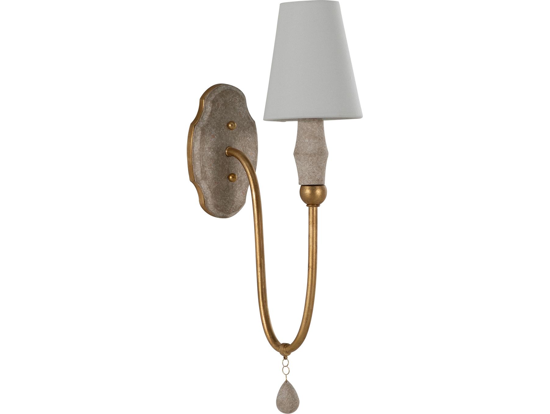 Gabby Clay 1 - Light Brown Traditional Wall Sconce