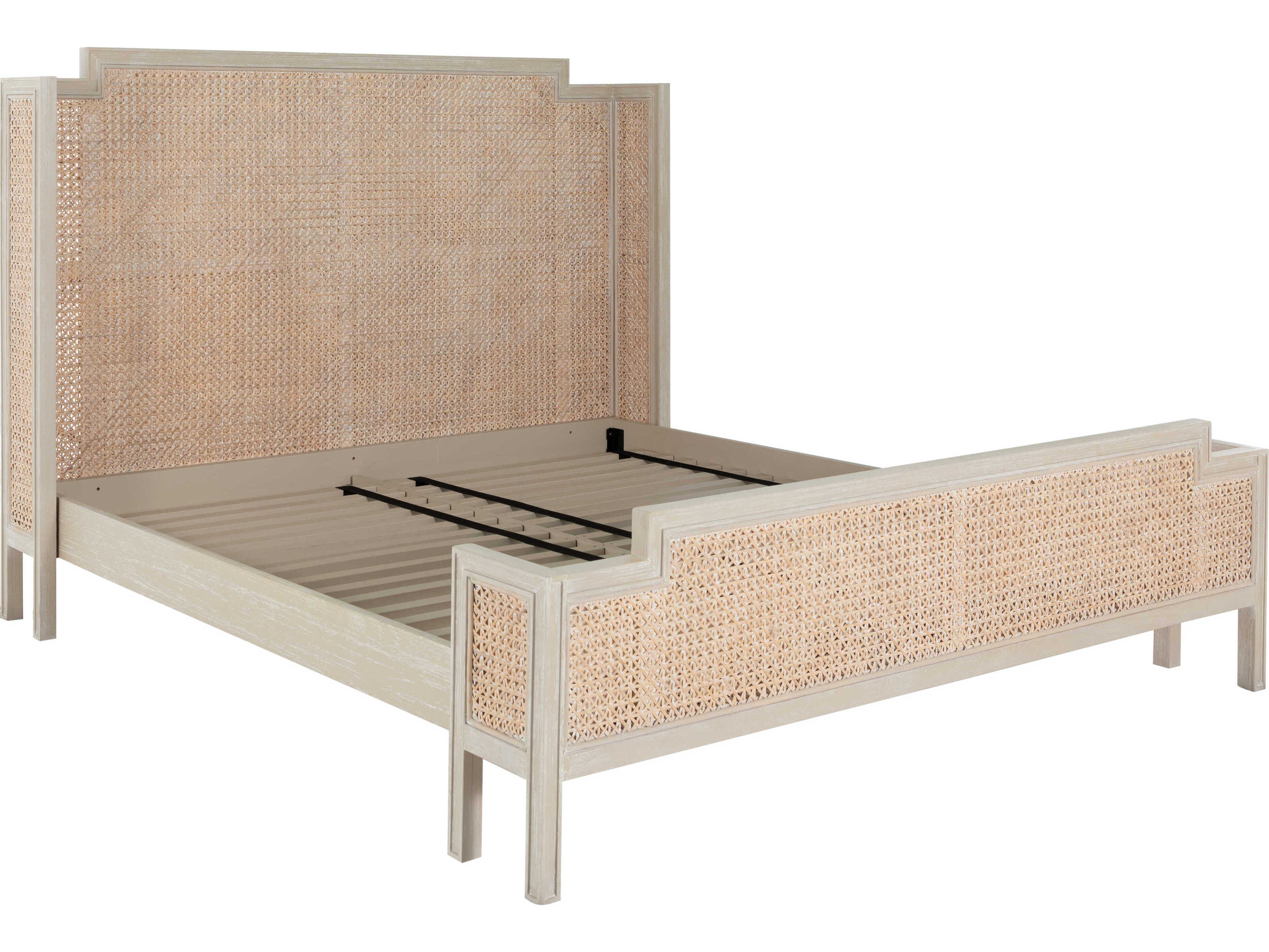 Gabby Brown Mahogany Wood King Panel Bed