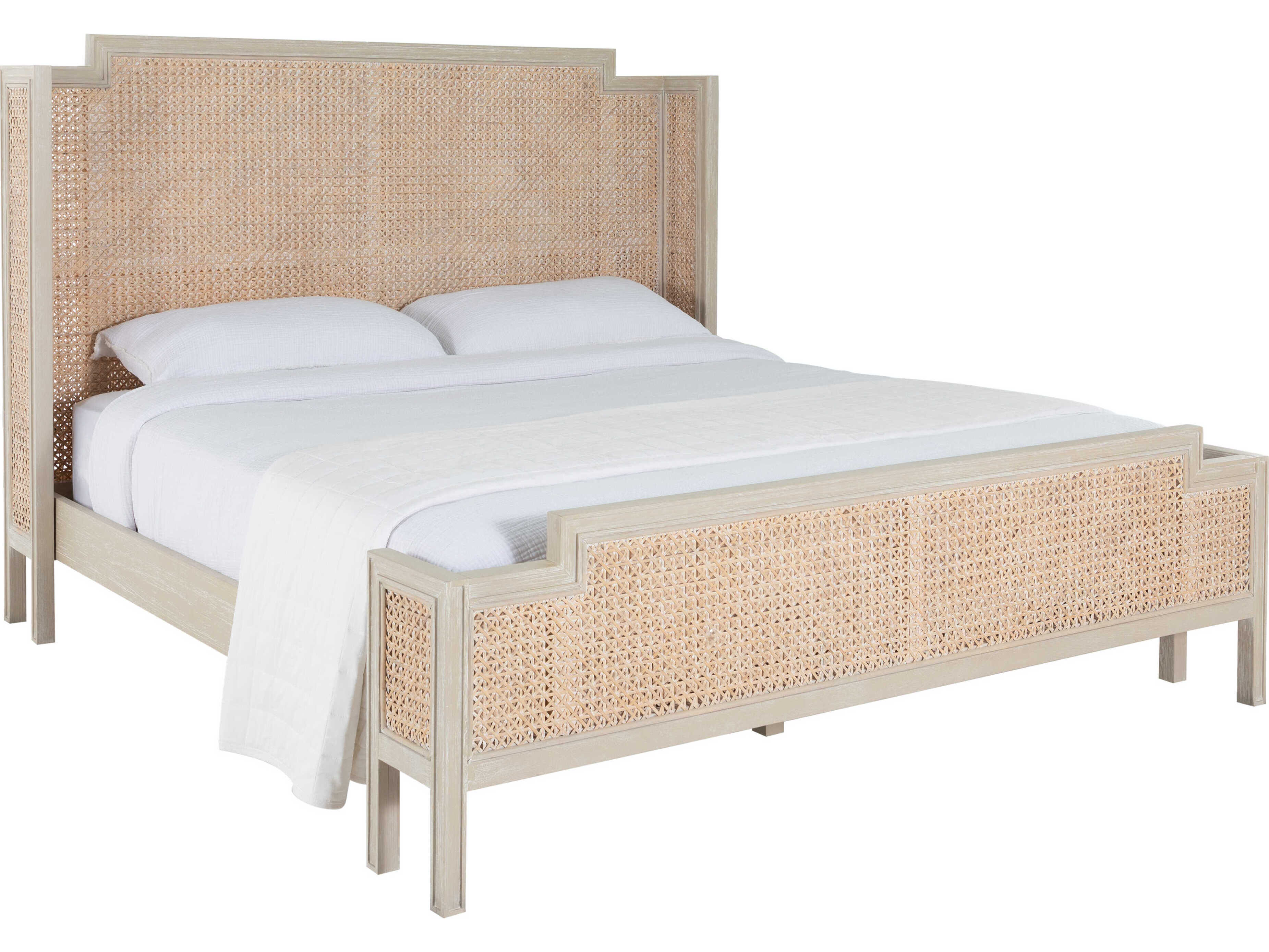 Gabby Brown Mahogany Wood King Panel Bed