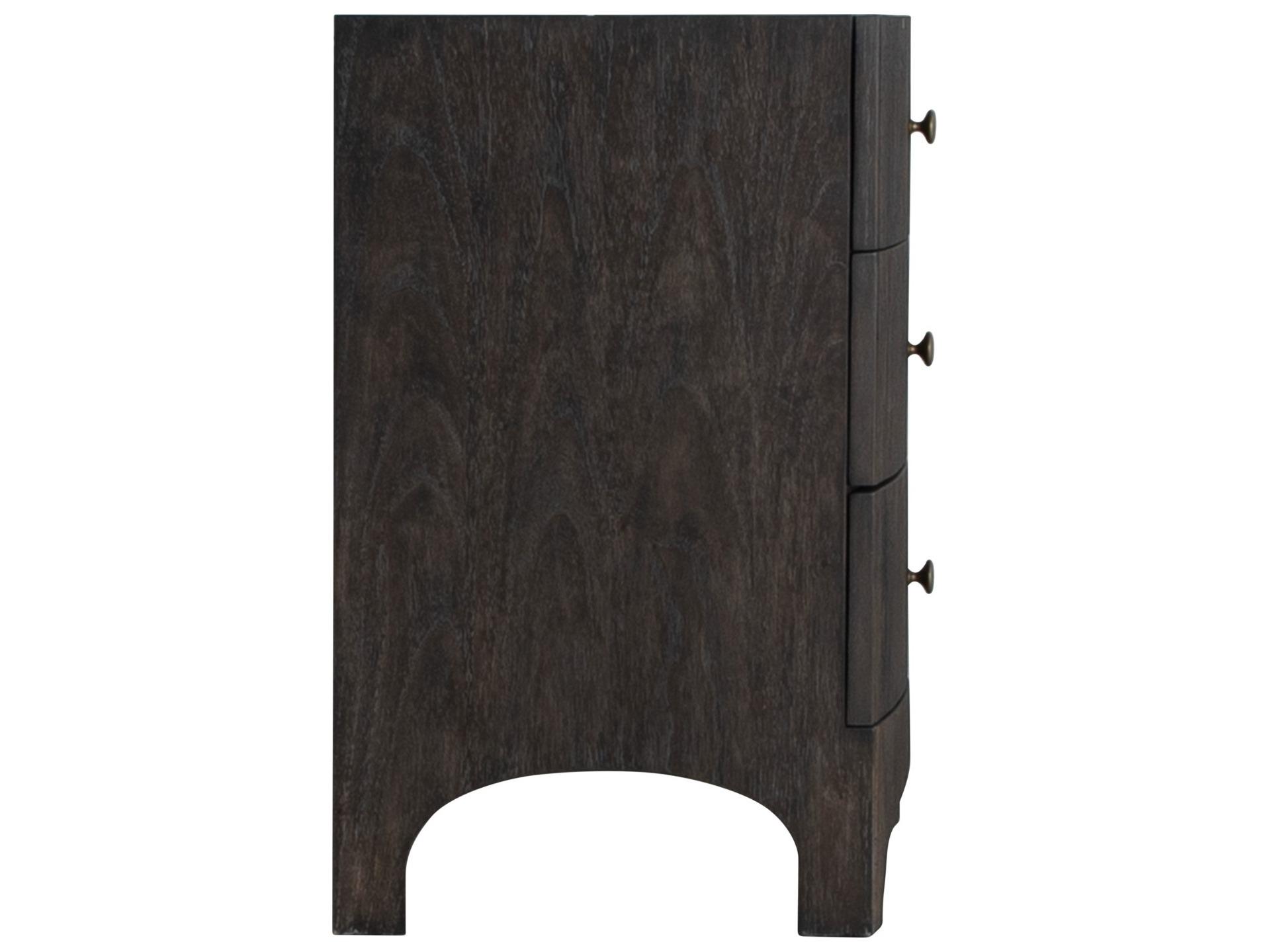 Gabby Princeton Cerused Forest Black Brushed Bronze Mindi Wood Accent Chest