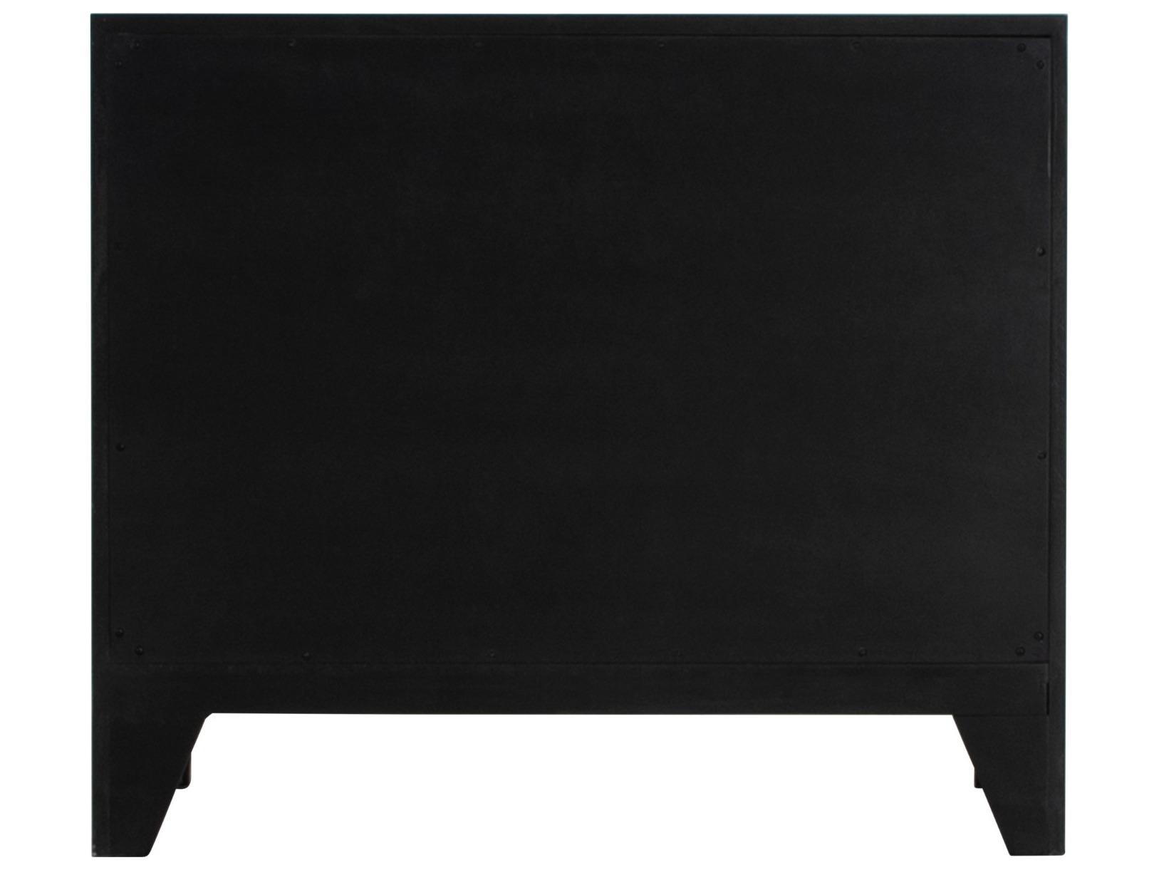 Gabby Princeton Cerused Forest Black Brushed Bronze Mindi Wood Accent Chest