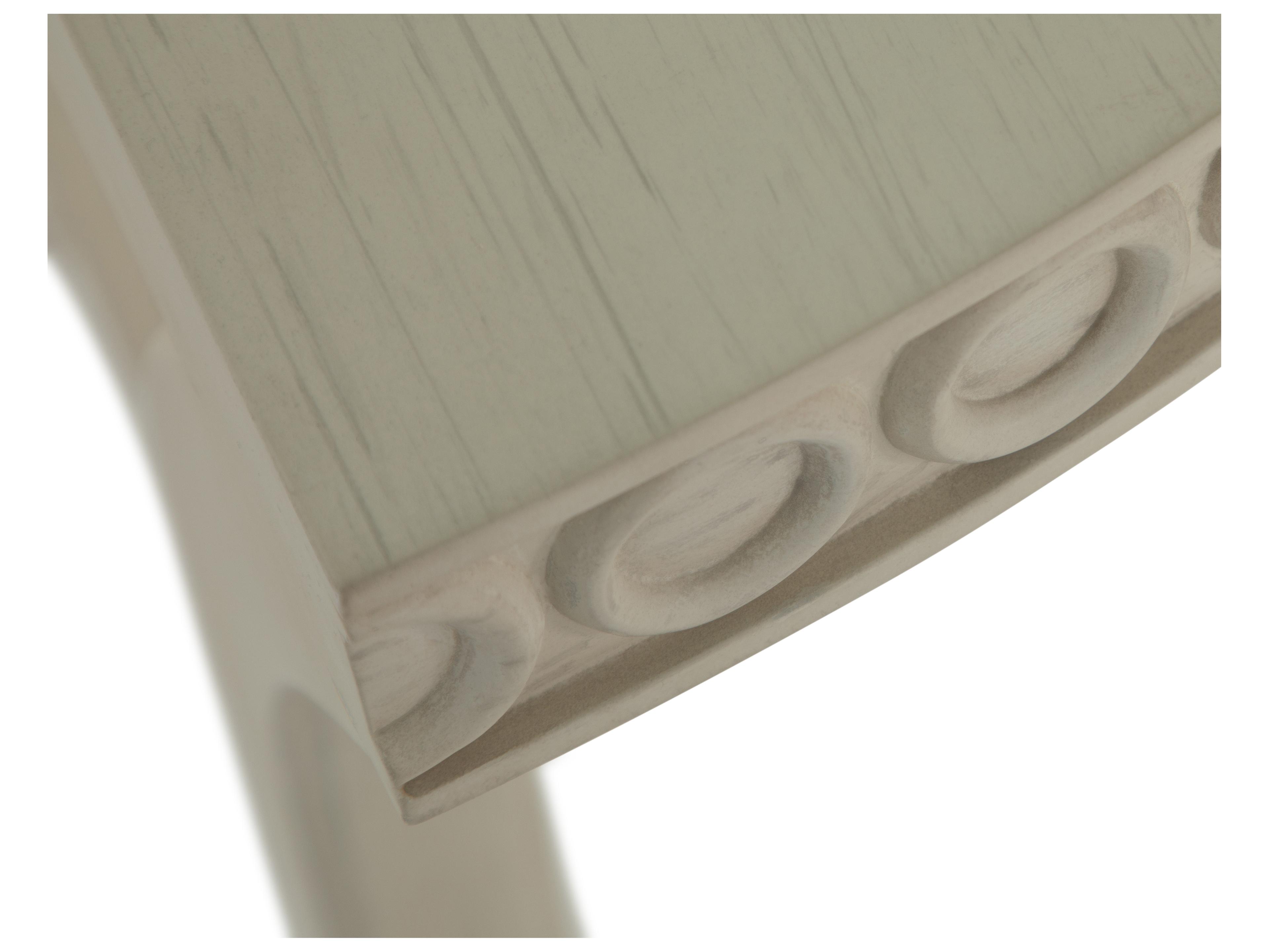 Gabby Linda Demilune Wood White & Ivory Console Table