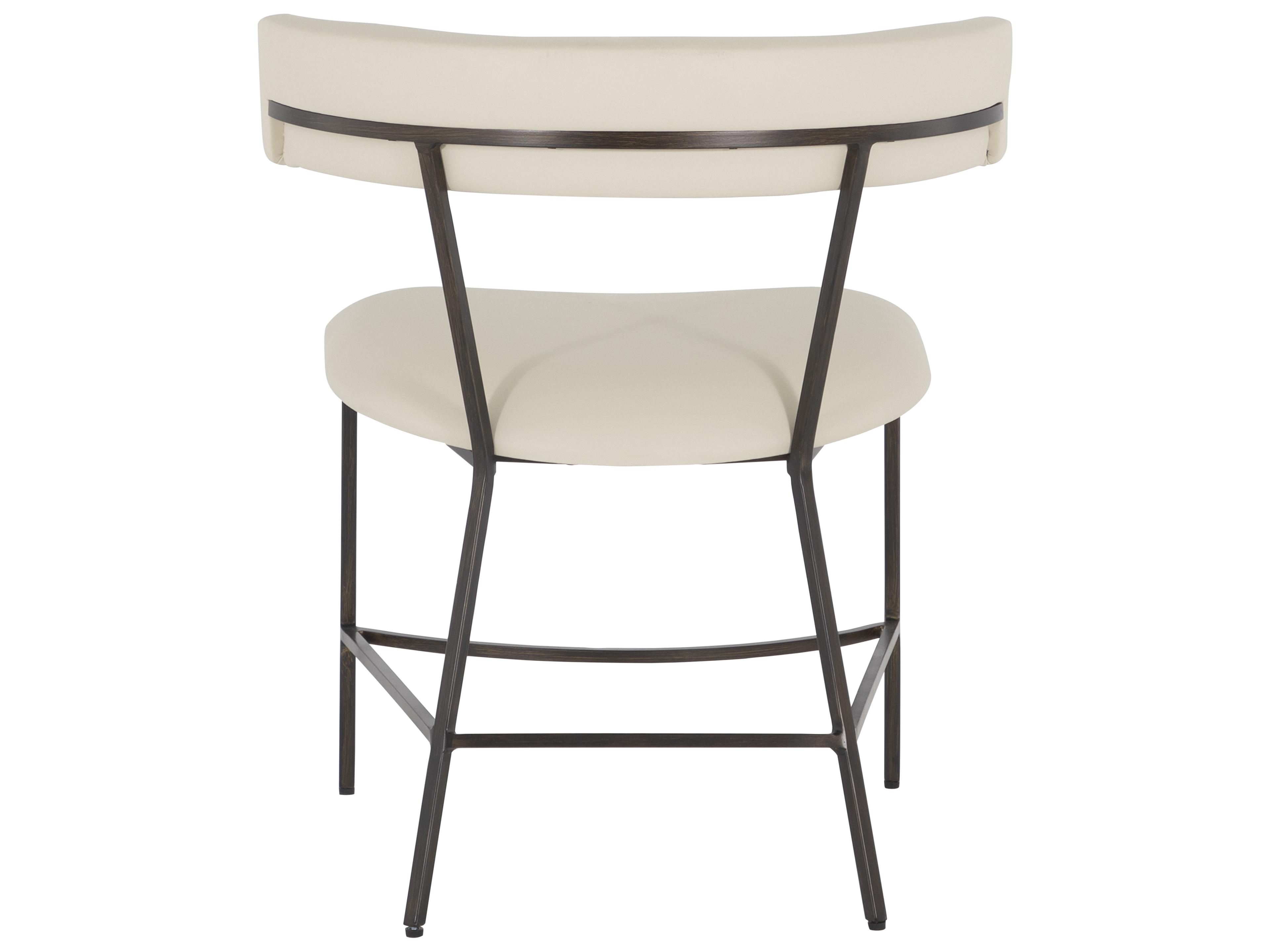 Gabby Matlock White Faux Leather Armless Dining Chair
