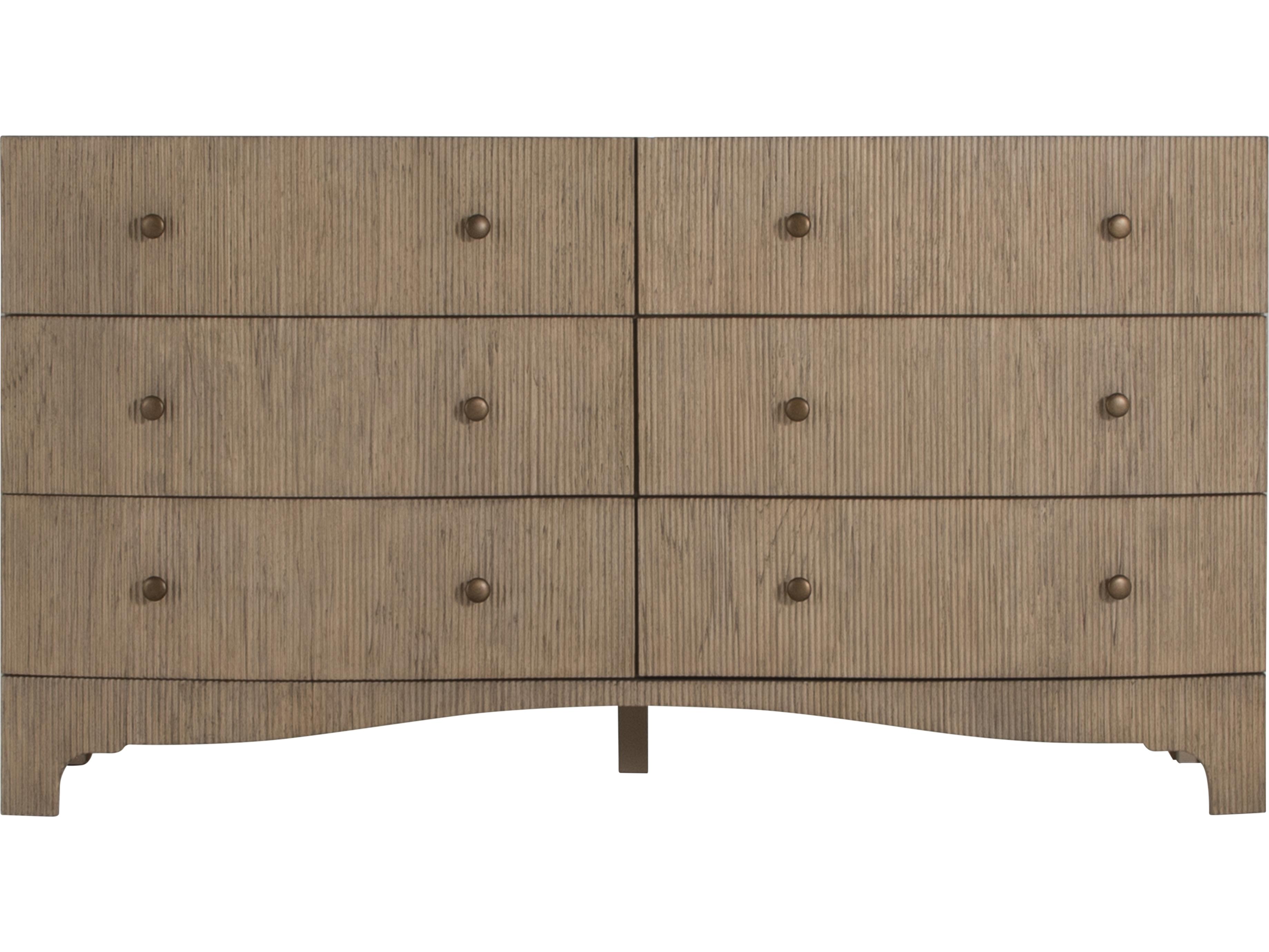 Gabby Princeton 6-Drawers Brown Mindi Wood Double Dresser