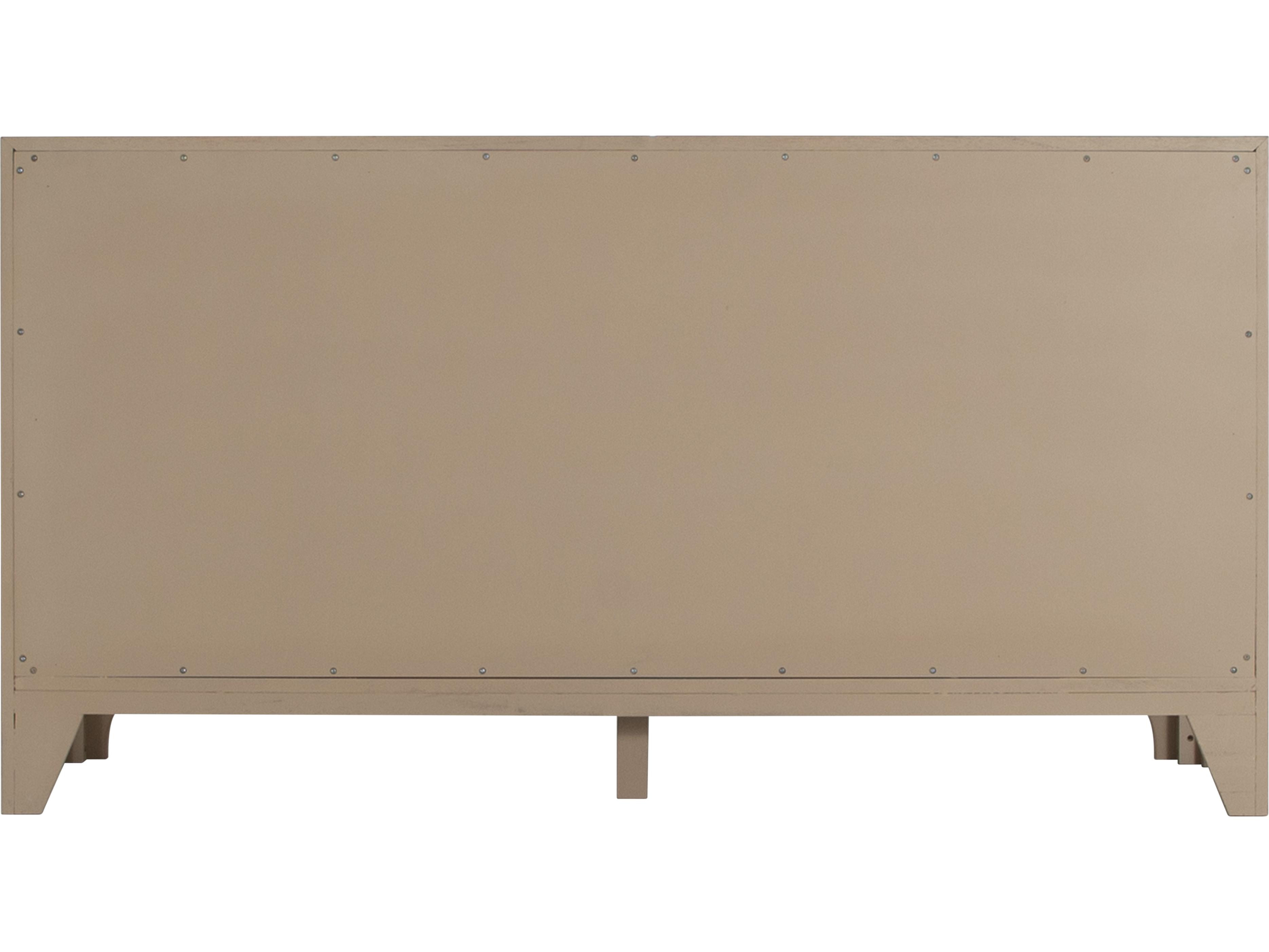 Gabby Princeton 6-Drawers Brown Mindi Wood Double Dresser