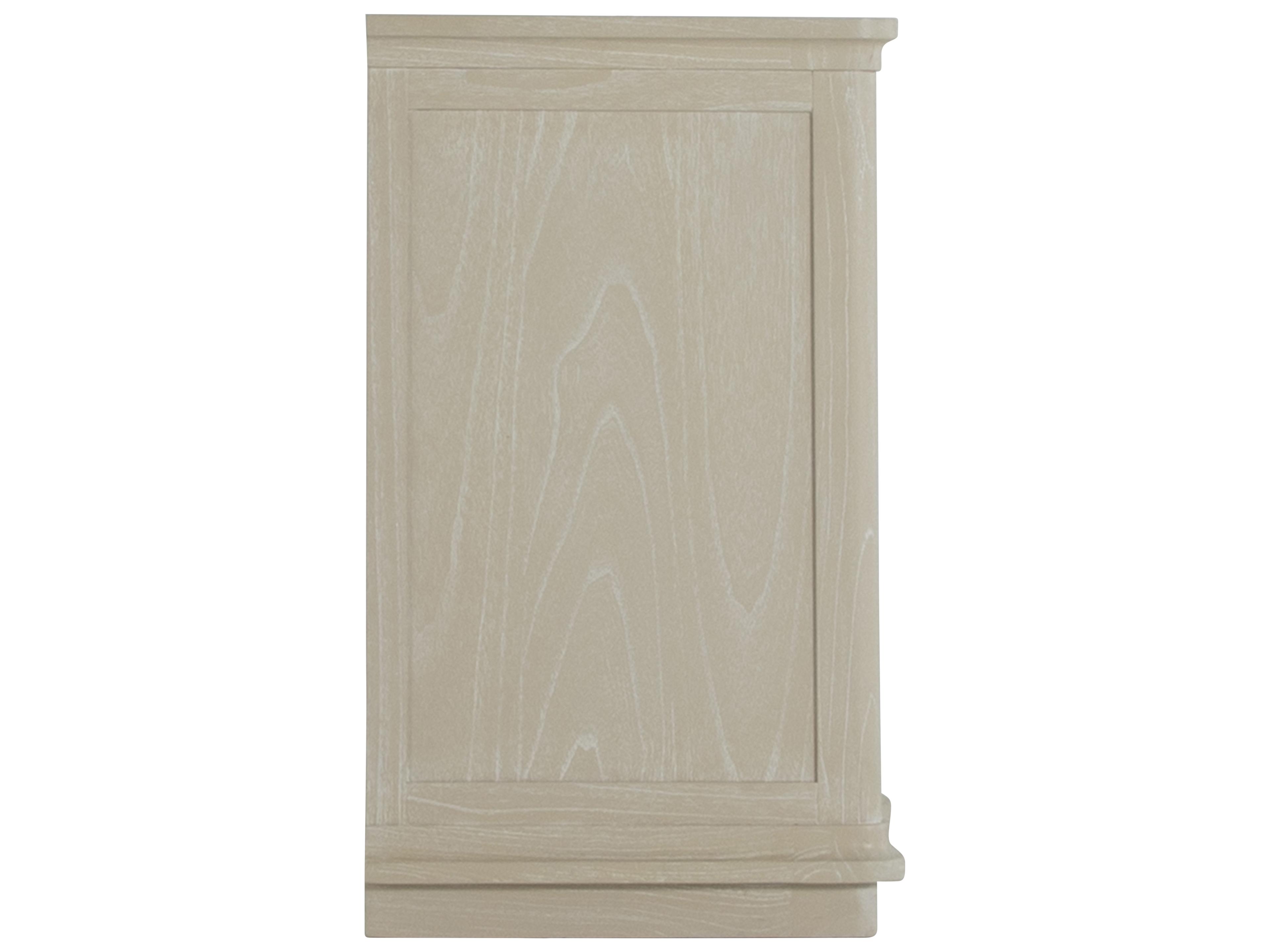 Gabby Meredith 3-Drawers Beige Mindi Wood Nightstand