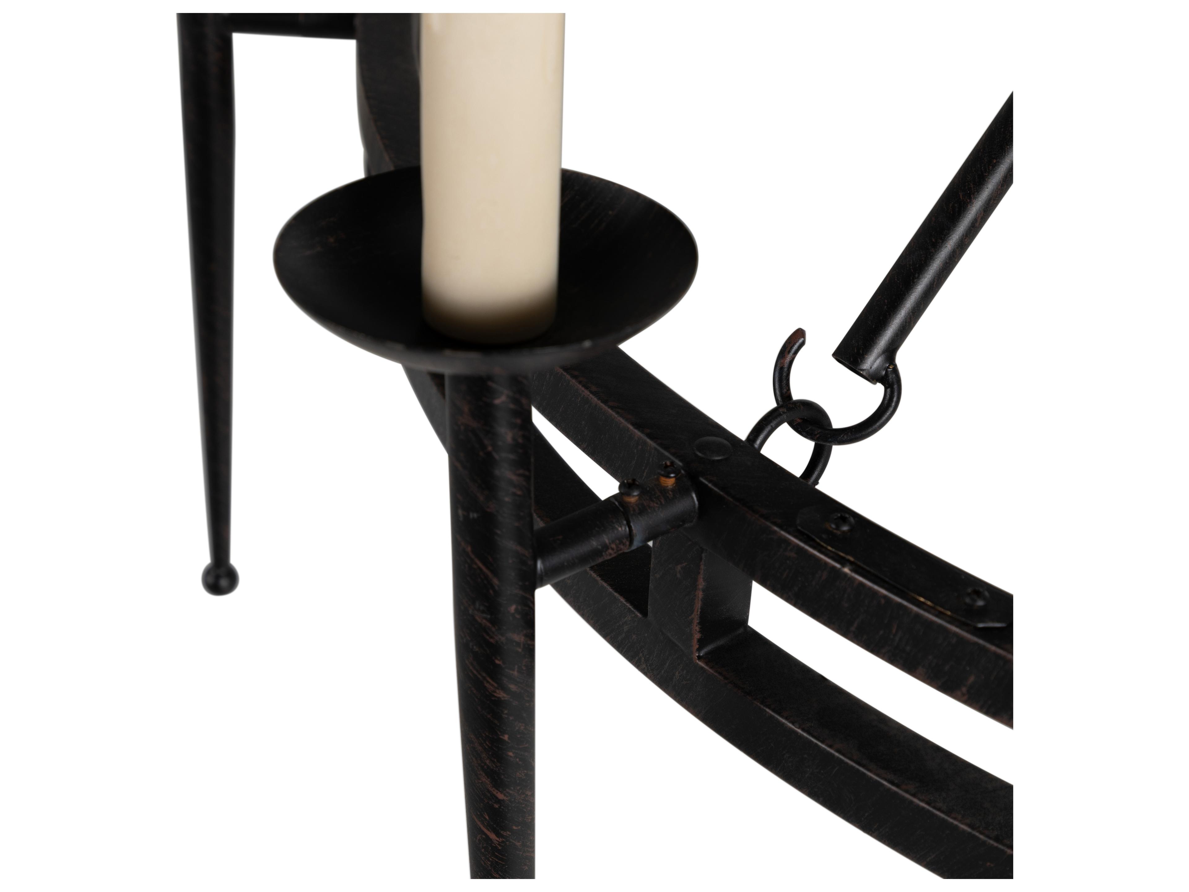 Gabby Tyrell 10-Light Black Candelabra Chandelier